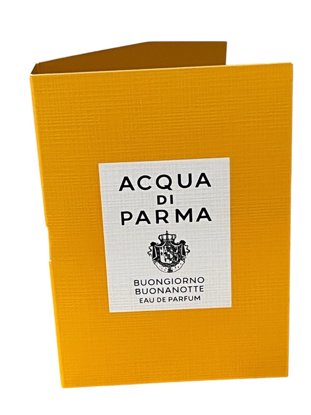 Acqua di Parma Buongiorno Buonanotte EDP 1.5 mL Sample Card